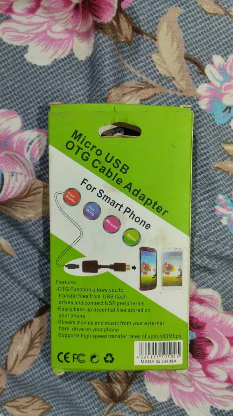 OTG CABEL/DATA CABEL FOR SAMSUNG/IPHONE MOBILE/TABLET 5