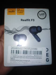 Realfit F3 – a pair of wireless Bluetooth earphones.