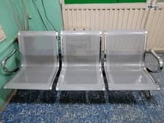 Heavy material waiting area chairs A1 condition.