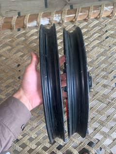 125 Alloy rims black