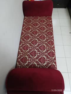 maroon couch