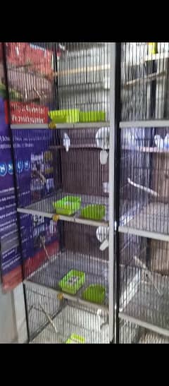 4 portion iron cage's For lovebirds 2 piece