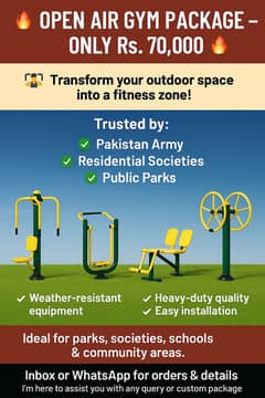Open Air Gym | Outdoor Fitness Equipment | Park | Government & Private