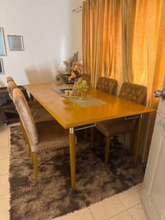 6 chairs Dining table