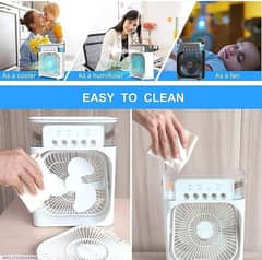 1 Pc Mini Air Cooler with Night Light -
