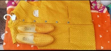 Waiscoat and Matching Shoes set for mehendi