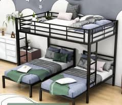 Metal Bunk Bed,  Double Bed/ Triple story bunk Beds Available.