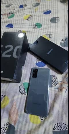 Samsung s20 official dual sim pta aproved with box exchangeposible