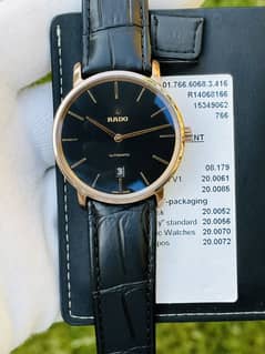 Rado Diamaster Black/Leather Ø41 mm Brand new men’s watch