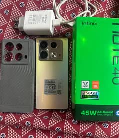 infinix note40 no open no repair 10by9.5 6months warnty ful box chargr
