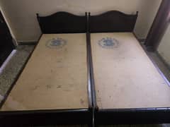 Set of two single beds . No mattress