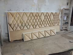new poshish modern design bed with 2 side tables