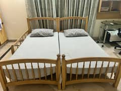 New Bunk Bed: 2 Single Beds with Brand-New Mattresses