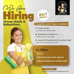 House maid Babysitter cook