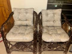 2 single-seater sofas-2 elegant side tables-1 Center Table