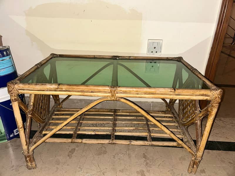 2 single-seater sofas-2 elegant side tables-1 Center Table 3