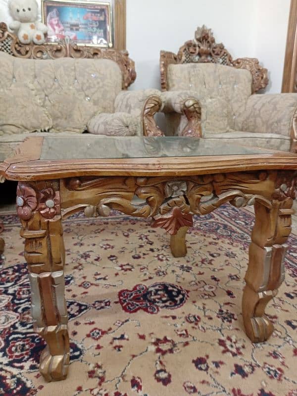 chinyoti sofa 7 seater set with center tables set 4