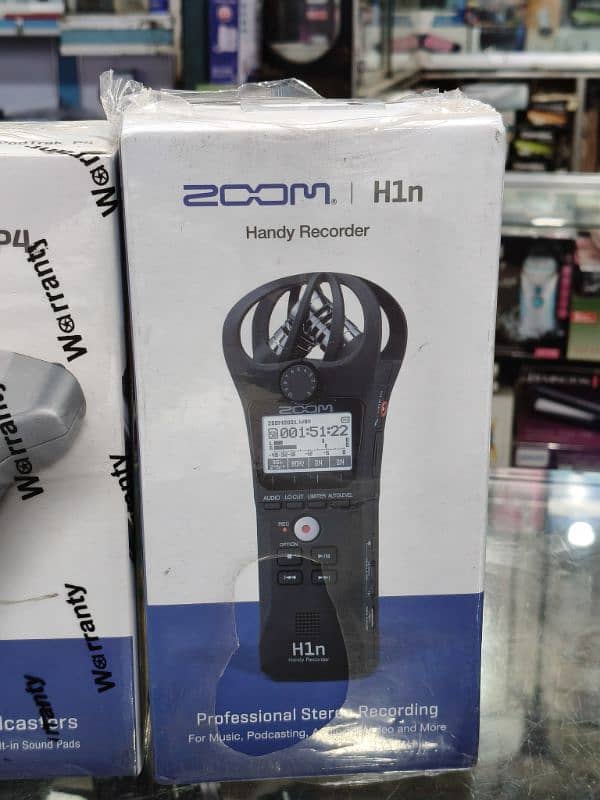 Zoom H8 Zoom P4 and Zoom H1n Audio and podcast recoder 1