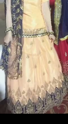 lehnga kurti dubta in net. stiched