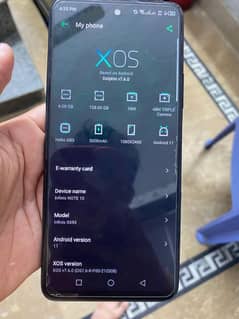 Inifnix note 10 6gb 128gb only box finger not working baki all ok