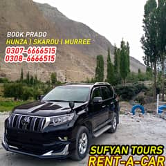 RENT A CAR FOR TRIP PRADO | FORTUNER FOR HUNZA NARAN KAGHAN ON RENT