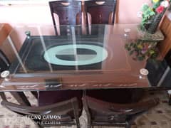 Dining table with chairs for sale