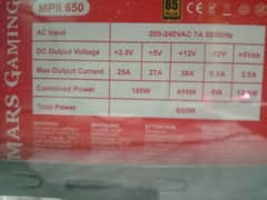 650W power supply 85+ bronze