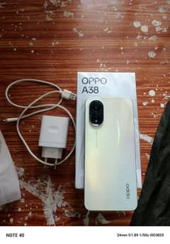 oppo A38  6rim 128 memory Mokamal ok Condition 10 by 10 box charger hy