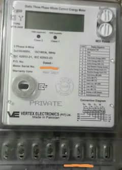 3 phase electric sub meter