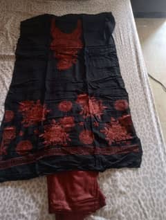 lilen 2 piece unstitched heavy embroidery