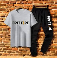 2 Pcs Men's Jersey Printed Track Suit
