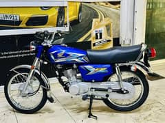 Honda CG125 2025 Model Blue Color Karachi number
