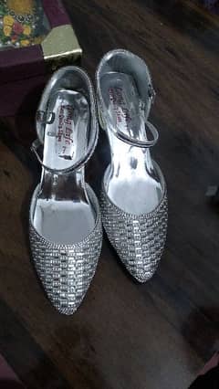 silver heels