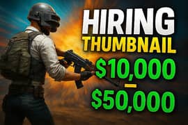 Hiring for Thumbnails and vedio editing | Thumbnail | Vedio Editing
