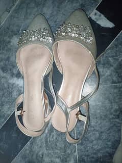 marie clarie silver shoes