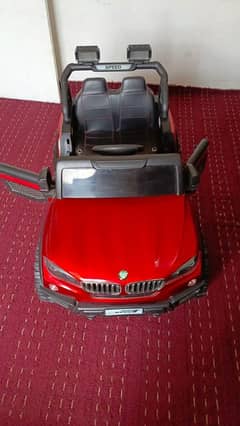Kids jeep with double battery
