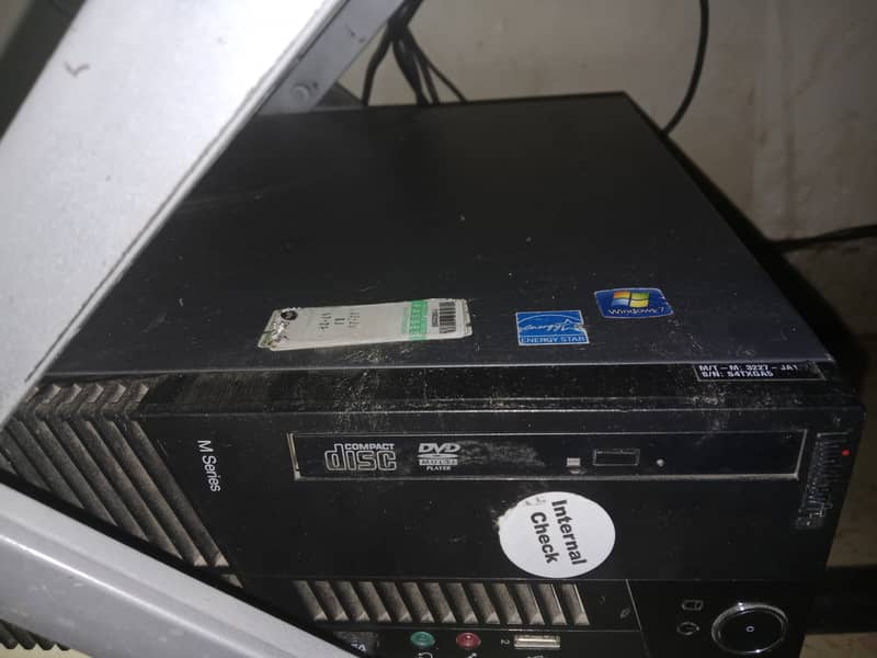 Desktop computer with LED 0