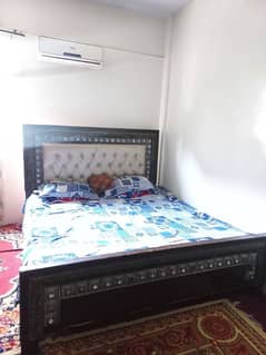 wooden bed