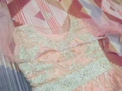 beautiful pink net maxi