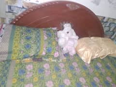 Bed with mattress
