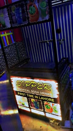 Soda counter for sale only 2 days use