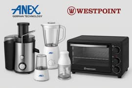 ANEX & WESTPOINT Small Kitchen Appliances Available With Warranty