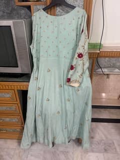 Maxi dress with lehngq