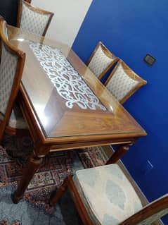 AKHROT WOOD LUXURY DINING AS NEW PRICE NEGOTIABLE OWNER LEAVING ABROAD