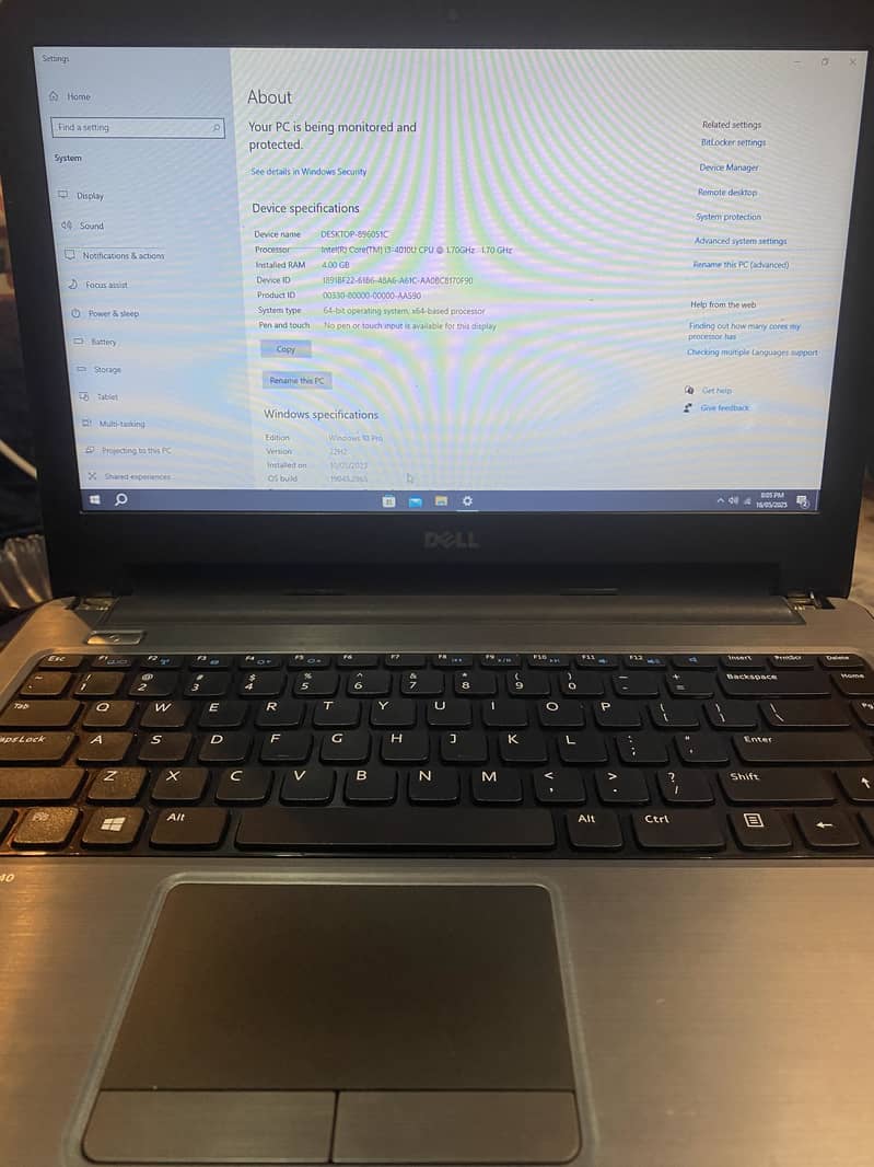 Dell latitude intel core i3 4010U CPU with 4GB RAM 0