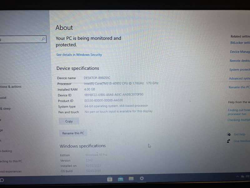 Dell latitude intel core i3 4010U CPU with 4GB RAM 1