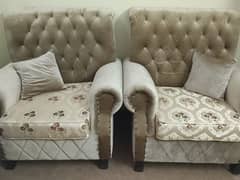 Sofa set Seven Seater and Fancy Curtains (Like new) Available for Sale