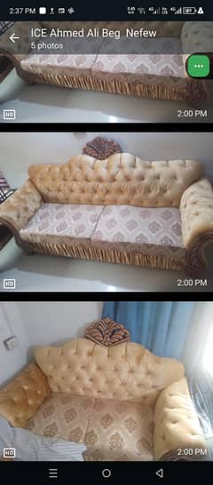 7 seater and table