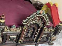 Bed and side table