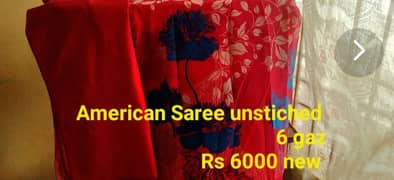 American Jourjut Unstiched Saree 6 Gaz